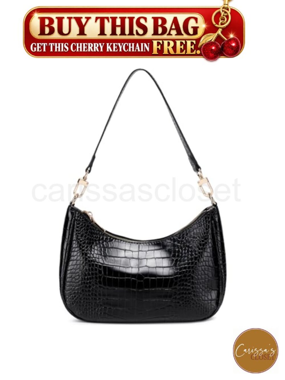 ✨ Hobo Shoulder Bag Cute Mini Tote Handbag PU Leather Zipper Clutch Purse